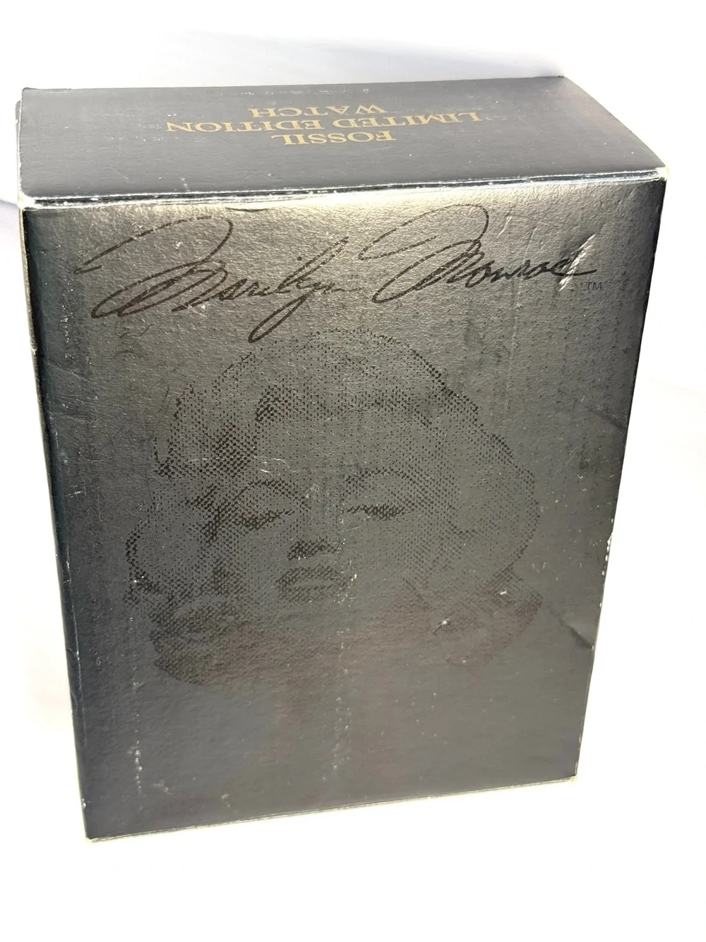 Fossil Gold-Tone Limited Edition Marilyn Monroe Leather Strap Watch